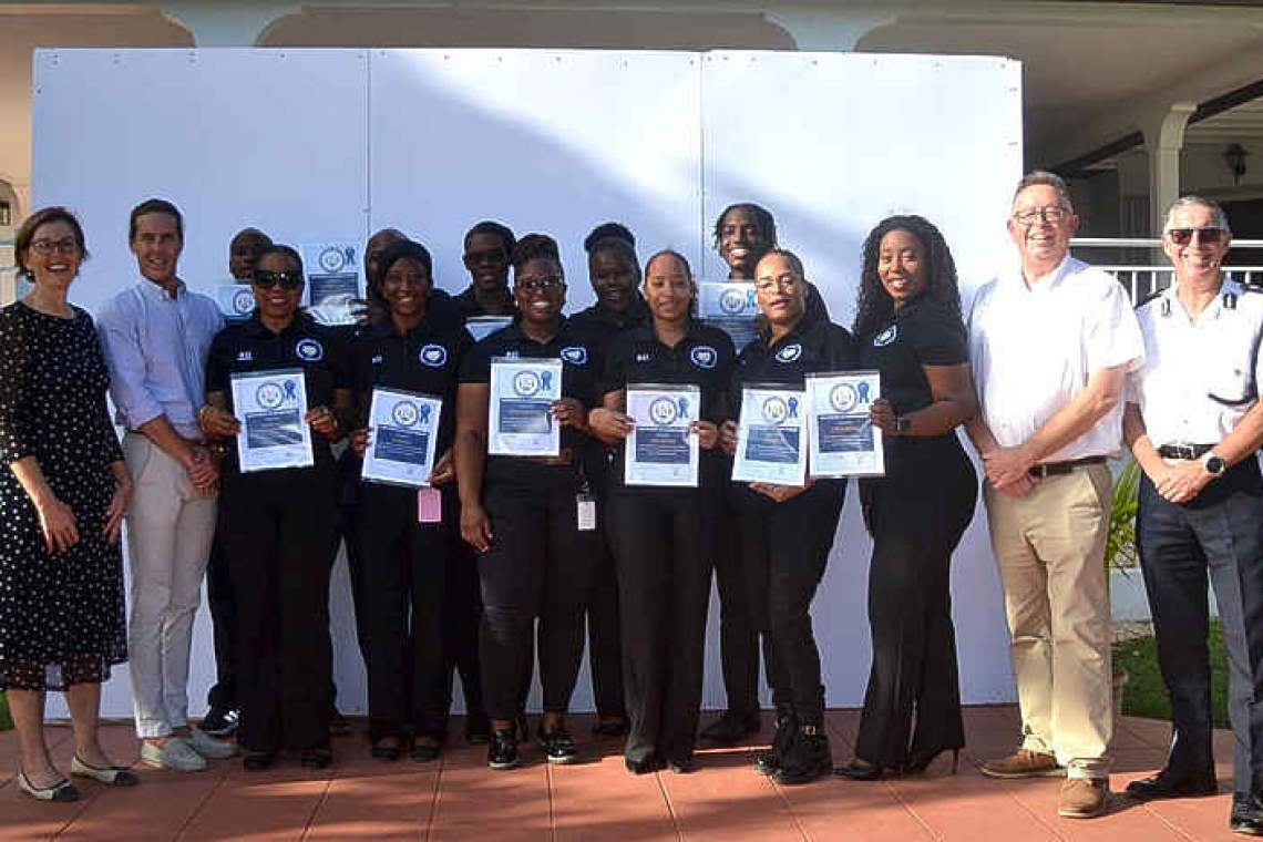 Staff of Joint Emergency Services  Control Room complete training