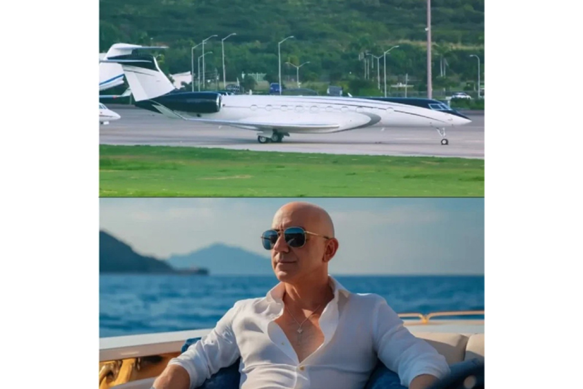 Jeff Bezos spotted in Federation,  landing in his private G700 jet