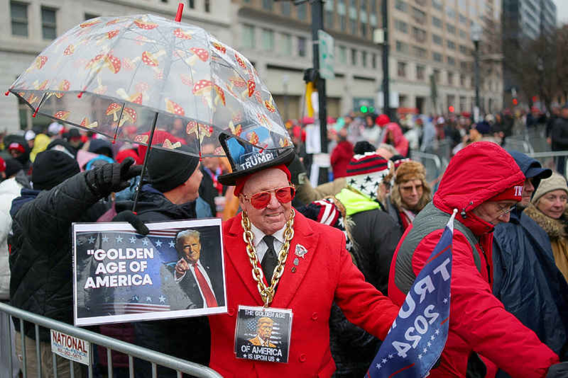 'We're back. I'm excited': Portraits of the crowd at Trump's inauguration