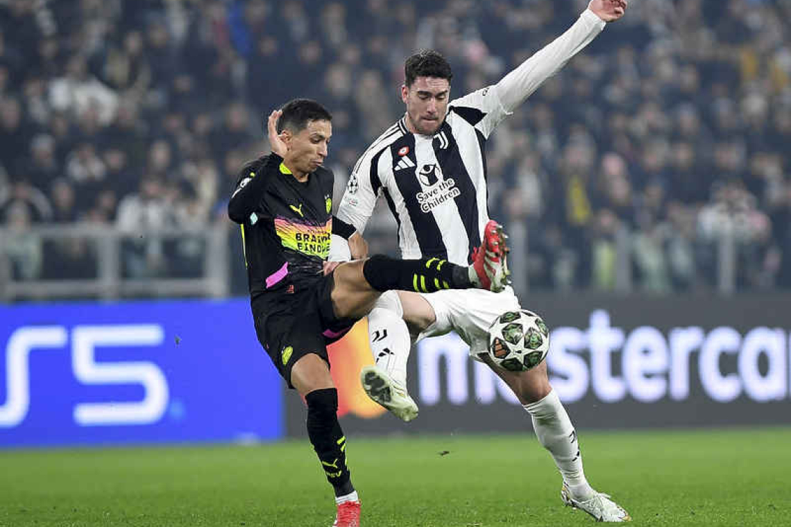 Late Mbangula strike gives Juve 2-1 first-leg lead over PSV