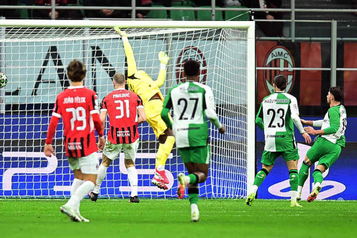 Feyenoord knock out AC Milan to  reach Champions League last 16