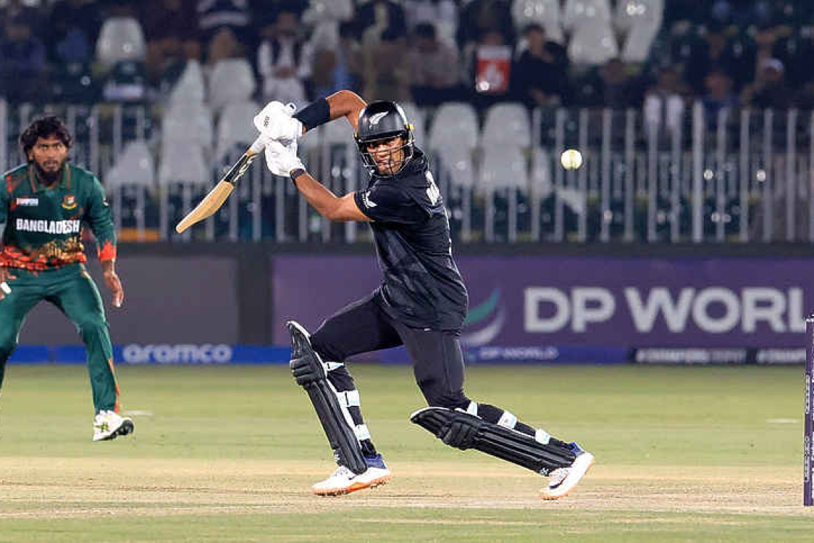 Ravindra, Bracewell star as New Zealand make Champions Trophy semi-finals