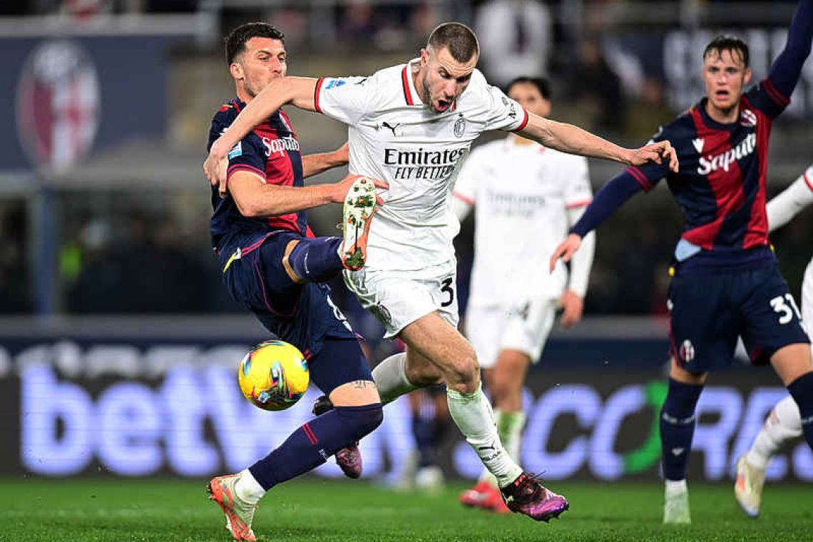 Milan’s top-four hopes hit by 2-1 loss to Bologna