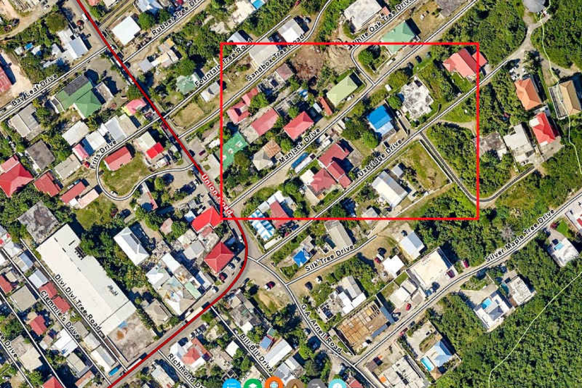    Partial road closure of  Manjack Drive, Cole Bay 