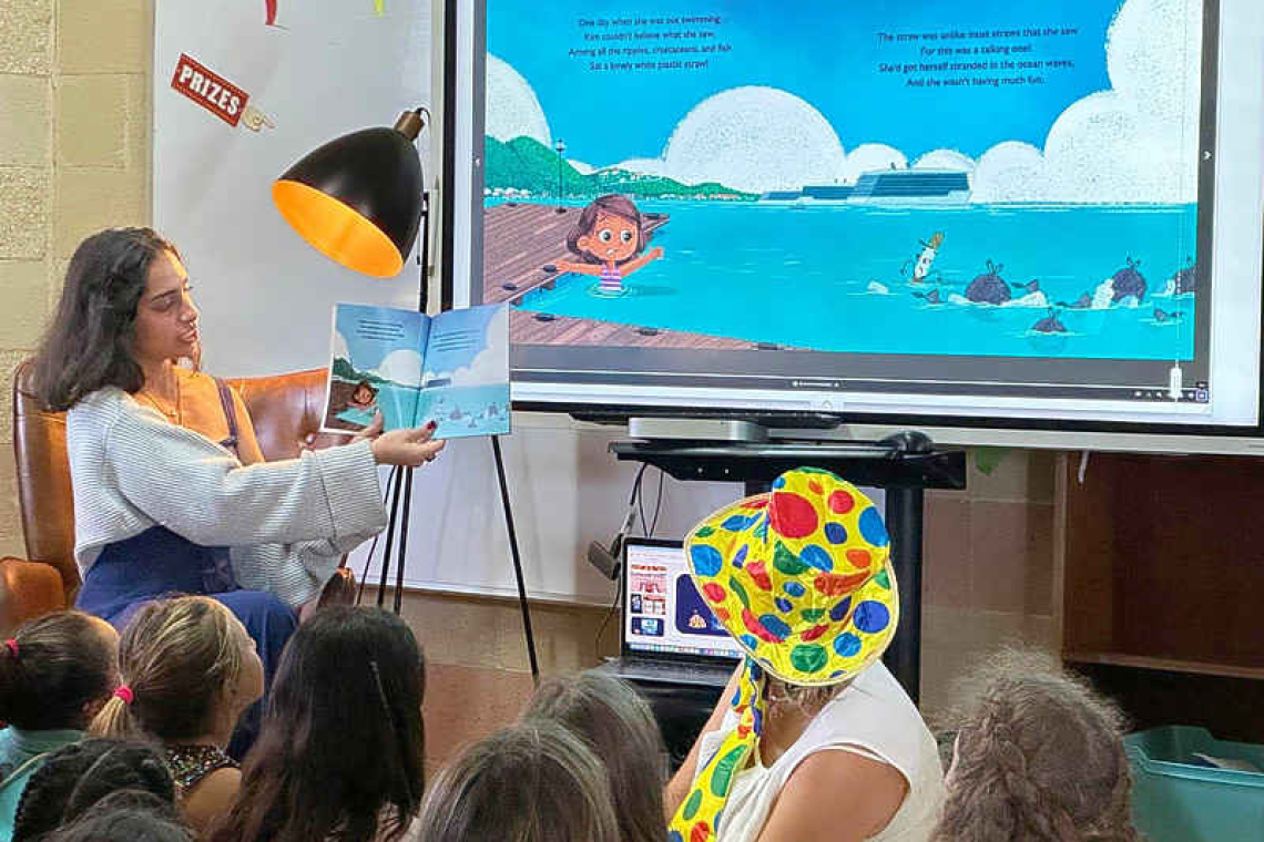 ‘Kim Saves the Ocean’ author  went to Aruba on book tour 